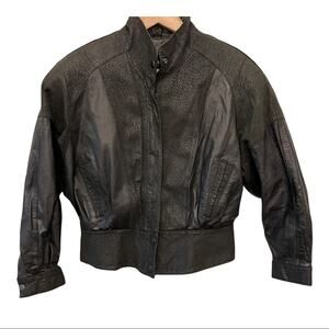 Byrnes & Baker Vintage Black Leather Jacket 80’s